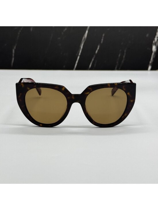 Prada PR14WS 2AU5Y1 Havana Brown Burgundy Women Sunglasses Authentic NEW main image 5